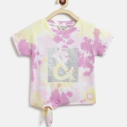 TALES & STORIES Girls Pink Dyed Cotton T-shirt-picture-10