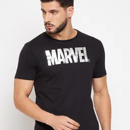 Marvel by Wear Your Mind Men Typography Printed Pure Cotton T-shirt-image-4