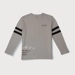 Palm Tree Boys Typography Printed Pure Cotton T-shirt-image-97