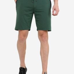 JADE BLUE Men Green Cotton Sports Shorts-picture-15