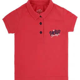 DYCA Girls Fuchsia Solid Polo Collar T-shirt-image-89
