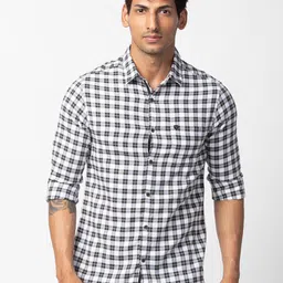 SPYKAR Men Slim Fit Checked Casual Shirt-picture-25