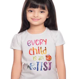 Tiny Baby Girls White Printed T-shirt-image-69