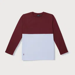 Gini and Jony Boys Colourblocked Cotton T-shirt-image-86