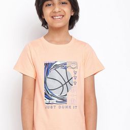TALES & STORIES Boys Pink Printed T-shirt-image-80