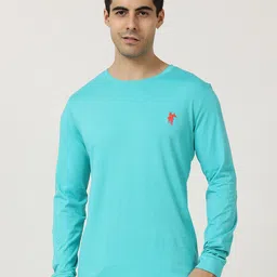 Masculino Latino Round Neck Long Sleeves Cotton T-shirt-picture-48