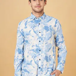 Urban Ranger by pantaloons Slim Fit Abstract Printed Cotton Casual Shirt-image-25
