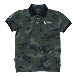 Gini and Jony Boys Camouflage Printed Polo Collar Cotton T-shirt-picture-44