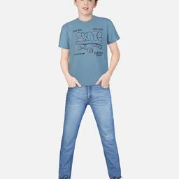 Palm Tree Boys Typography Printed Pure Cotton T-shirt-image-74