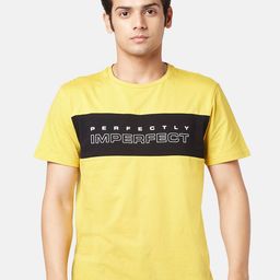 People Men Printed Pure Cotton Slim Fit Round Neck T-shirt-image-70