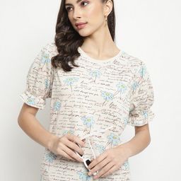 METTLE Typography Printed Round Neck Cotton T-shirt-image-45