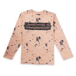 Gini and Jony Boys Abstract Printed Round Neck Long Sleeves Cotton T-shirt-42