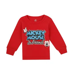 Bodycare Kids Girls Red Typography Printed Applique T-shirt-12