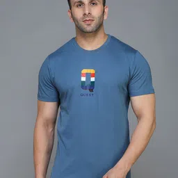 TQS Men Blue & seaport Printed Applique T-shirt-picture-42