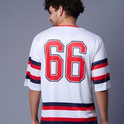GO DEVIL Men Typography Printed V-Neck Drop-Shoulder Sleeves T-shirt-picture-2