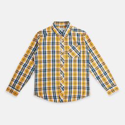 Pantaloons Junior Boys Tartan Checked Cotton Casual Shirt-image-54