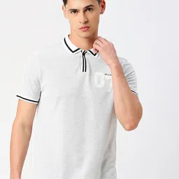 Being Human Typography Printed Polo Collar Short Sleeves Regular T-shirt-image-38