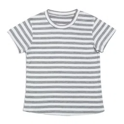 DOOR74 Kids Striped Cotton T-shirt-19