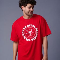 GO DEVIL Men Graphic Printed T-shirt-image-32