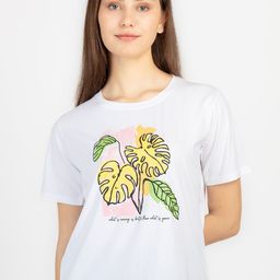 Status Quo Typography Printed Round Neck Cotton T-shirt-image-80