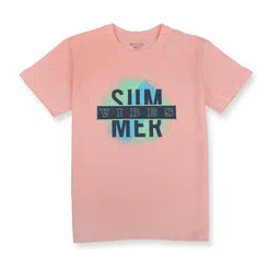 Gini and Jony Boys Typography Printed Cotton T-shirt-image-82