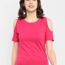 appulse Cold-Shoulder Sleeves Cotton Top-picture-34