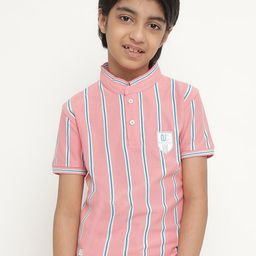 Octave Boys Mandarin Collar T-shirt-image-48