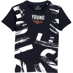 Status Quo Boys Typography Printed Cotton T-shirt-image-40