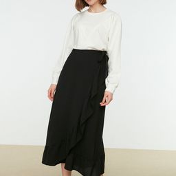 Trendyol Flared Slip-On Midi Skirts-image-96