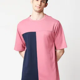 Bewakoof Colourblocked Oversized T-shirt-image-64