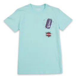 Gini and Jony Boys Typography Printed Cotton T-shirt-89