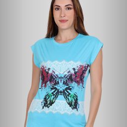 Moda Elementi Graphic Printed Extended Sleeves T-shirt-image-59