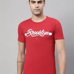 VIMAL JONNEY Typography Printed Cotton T-shirt-image-92