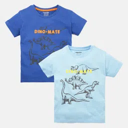 mackly Boys Pack Of 2 Graphic Printed Cotton T-shirt-54