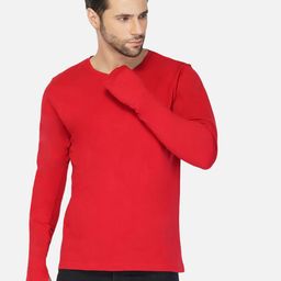 appulse Men Red Dyed Drop-Shoulder Sleeves T-shirt-image-16
