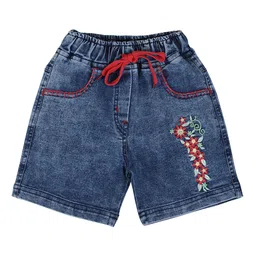 CREMLIN CLOTHING Girls Blue Denim Shorts-image-59