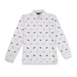 Gini and Jony Boys Printed Polo Collar Pure Cotton T-shirt-image-26