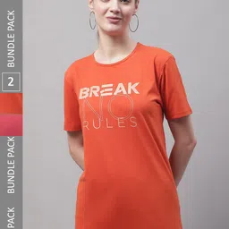 VIMAL JONNEY Pack Of 2 Printed Cotton T-shirt-image-20