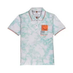 Status Quo Boys Printed Polo Collar Cotton T-shirt-image-67