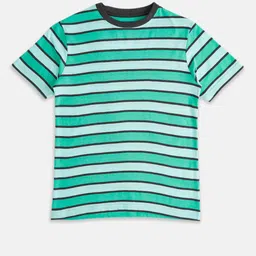 Pantaloons Junior Boys Striped Round Neck Cotton T-shirt-picture-3