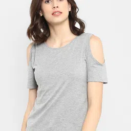 appulse Cold-Shoulder Sleeves Cotton Top-20