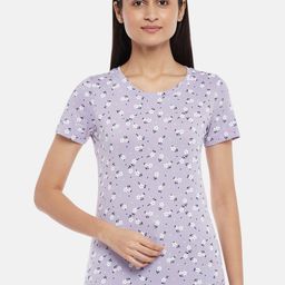 Honey by Pantaloons Women Lavender Printed T-shirt-picture-48