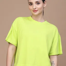 Strong And Brave Odour Free Drop Shoulder Sleeves Raw Cotton Boxy Tshirt-14