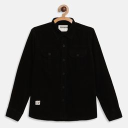 Octave Boys Black Casual Cotton Shirt-picture-1