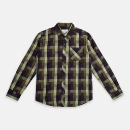Pantaloons Junior Boys Cotton Tartan Checks Checked Casual Shirt-image-5