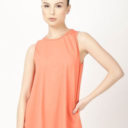 STUDIOACTIV Back Slit Sleeveless Sports T-shirt-image-93