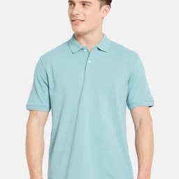 Octave Polo Collar Short Sleeves Cotton Casual T-shirt-image-8