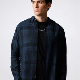 THE BEAR HOUSE Men Checked Cotton Slim Fit Casual Shirt-image-23