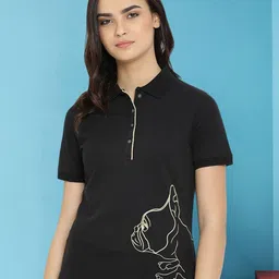 Moda Elementi Polo Collar Short Sleeves Casual T-shirt-image-12