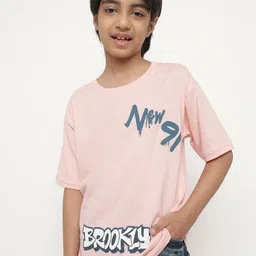 Octave Boys Typography Printed Cotton T-Shirt-picture-50
